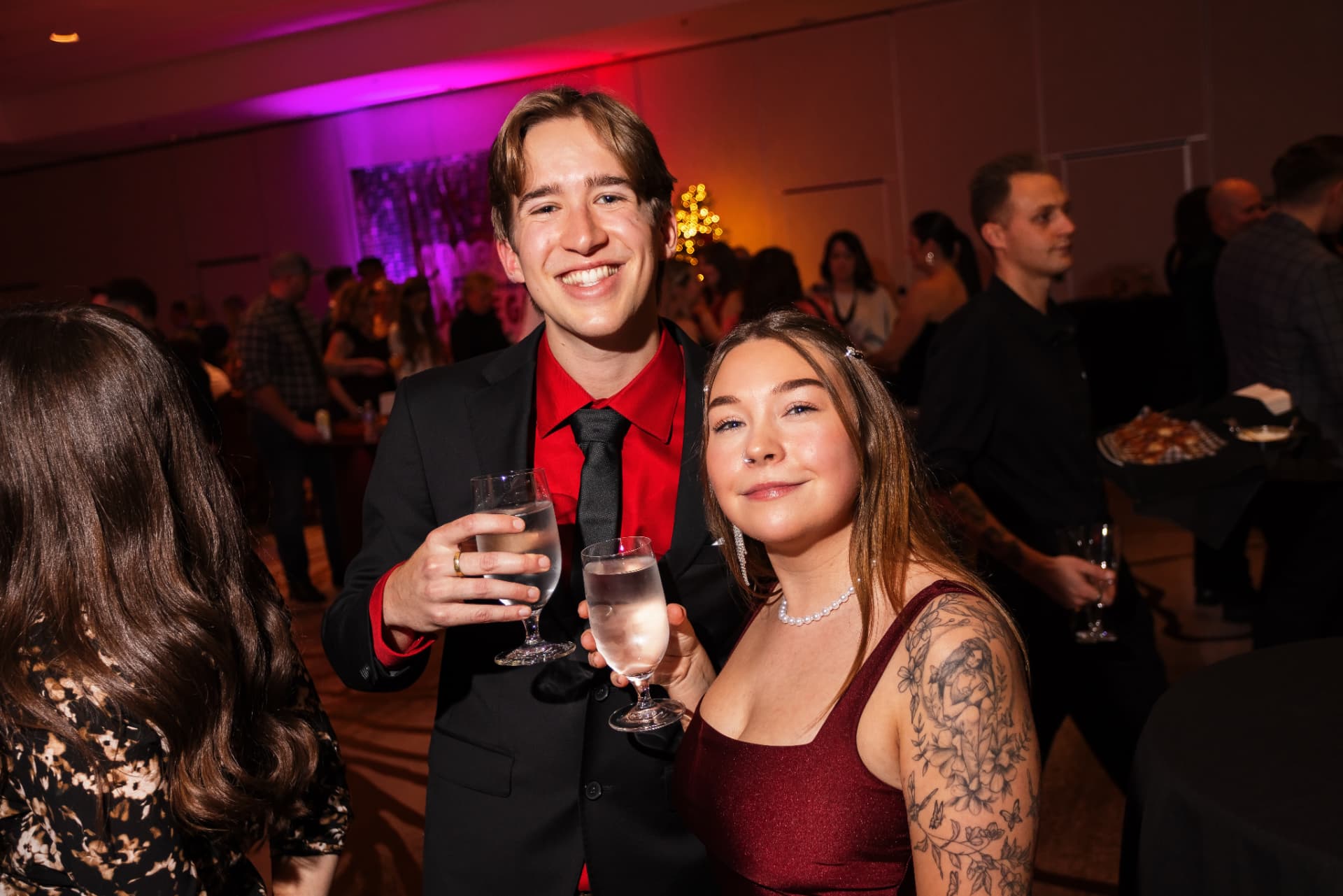 Teagan Adams at the Vantage West Realty Christmas party